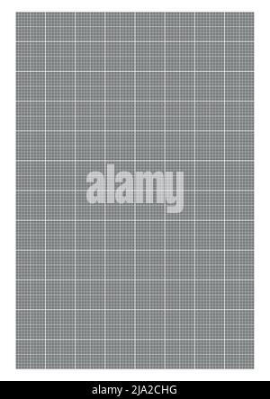 Graph paper. Printable millimeter grid paper with color lines. Geometric pattern for school, technical engineering line scale measurement. Realistic Stock Vector