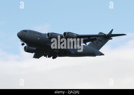 177705, a Boeing CC-177A Globemaster operated by the Royal Canadian Air Force, at Prestwick Airport in Ayrshire, Scotland. Stock Photo