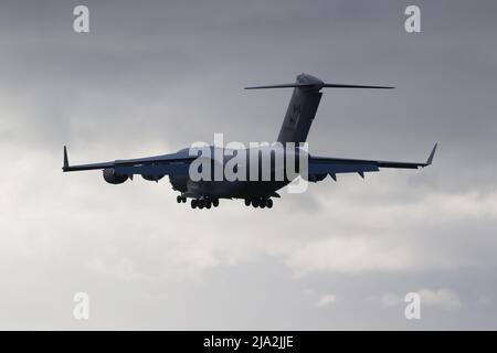 177705, a Boeing CC-177A Globemaster operated by the Royal Canadian Air Force, at Prestwick Airport in Ayrshire, Scotland. Stock Photo