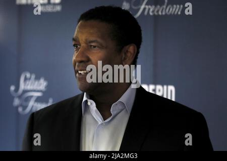 New York, United States. 26th May, 2022. US actor Denzel Washington attends the 2022 Intrepid Sea, Air & Space Museum Salute to Freedom Gala at Intrepid Sea-Air-Space Museum in New York City on Thursday, May 26, 2022. Photo by Peter Foley/UPI Credit: UPI/Alamy Live News Stock Photo