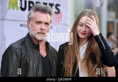 Los Angeles, USA. 11th Mar, 2014. Ray Liotta and daughter Karsen Liotta arriving at the Muppets Most Wanted Premiere at the El Capitan Theatre in Los Angeles.Ray Liotta and daughter Karsen Liotta 079 Ray Liotta, the actor best known for playing mobster has died. He was 67. Credit: Tsuni/USA/Alamy Live News Stock Photo