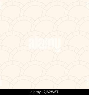 Jiaozi Chinese dumplings pattern seamless. Traditional food in China background Stock Vector