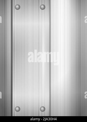 Background formed by metal sheets. Vector illustration. Stock Photo