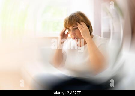 Vertigo Dizziness And BPPV Brain Pain Stroke Stock Photo