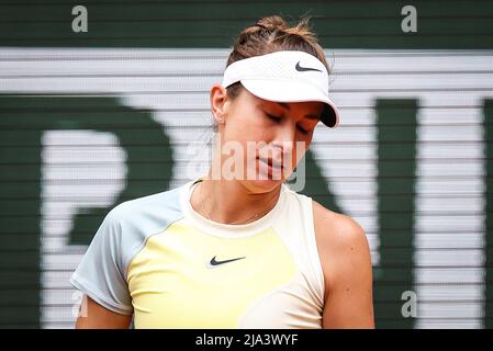 Paris, France. 27th May, 2022. Belinda BENCIC of Swiss during the Day six of Roland-Garros 2022, French Open 2022, Grand Slam tennis tournament on May 27, 2022 at Roland-Garros stadium in Paris, France - Photo Matthieu Mirville/DPPI Credit: DPPI Media/Alamy Live News Stock Photo