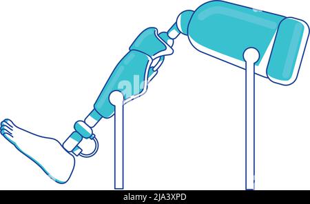 Prothesis device semi flat color vector element Stock Vector