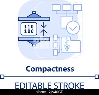 Compactness concept icon Stock Vector Image & Art - Alamy