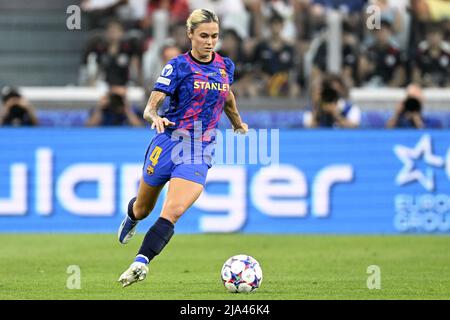 TURIN - Maria Pilar Leon of FC Barcelona women during the UEFA Women's Champions League Final between Barcelona FC and Olympique Lyon at the Juventus Stadium on May 21, 2022 in Turin, Italy. ANP | DUTCH HEIGHT | GERRIT FROM COLOGNE Stock Photo
