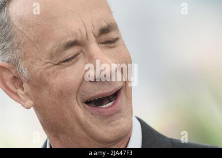 Tom Hanks at the photocall for 'Elvis' during the 75th annual Cannes film festival at Palais des Festivals on May 27, 2022 in Cannes, France. Photo by Franck Castel/ABACAPRESS.COM Stock Photo