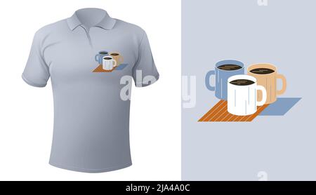 Vector illustration in graphic style. Digital art Stock Vector