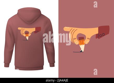 Vector illustration in graphic style. Digital art Stock Vector