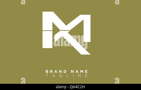 MX Alphabet letters Initials Monogram logo Stock Vector