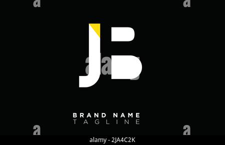 JB Alphabet letters Initials Monogram logo Stock Vector