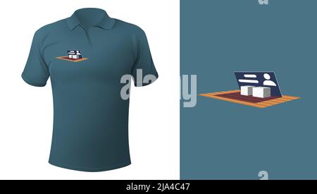 Vector illustration in graphic style. Digital art Stock Vector