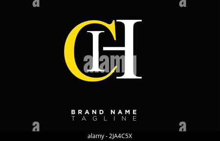 CH Alphabet letters Initials Monogram logo Stock Vector