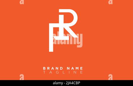 FR Alphabet letters Initials Monogram logo Stock Vector