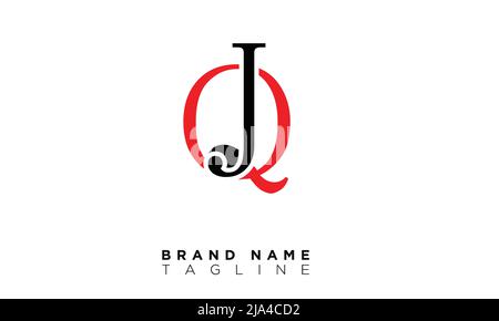 JQ Alphabet letters Initials Monogram logo Stock Vector