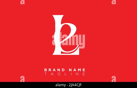 LE Alphabet letters Initials Monogram logo Stock Vector