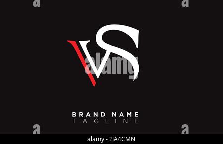 VS Alphabet letters Initials Monogram logo Stock Vector