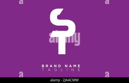 TS Alphabet letters Initials Monogram logo Stock Vector