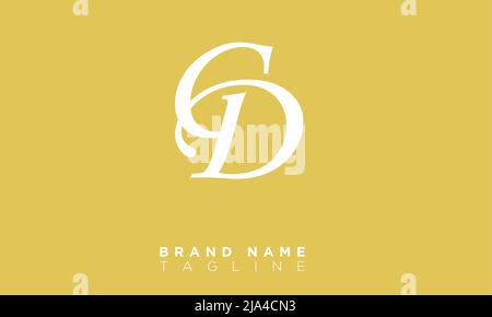 CD Alphabet letters Initials Monogram logo Stock Vector