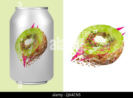 Vector illustration in graphic style. Digital art Stock Vector