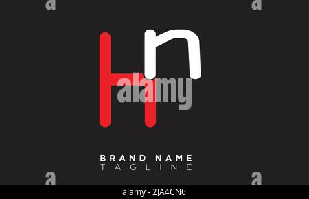 HN Alphabet letters Initials Monogram logo Stock Vector