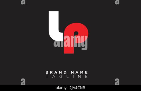 LP Alphabet letters Initials Monogram logo Stock Vector