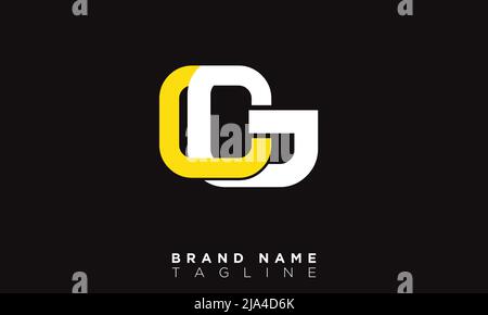 OG Alphabet letters Initials Monogram logo Stock Vector