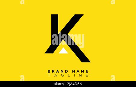 YK Alphabet letters Initials Monogram logo Stock Vector
