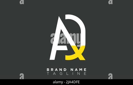 AD Alphabet letters Initials Monogram logo DA, A and D Stock Vector
