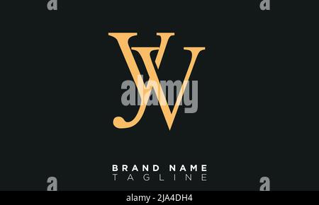 YV Alphabet letters Initials Monogram logo VY, Y and V Stock Vector