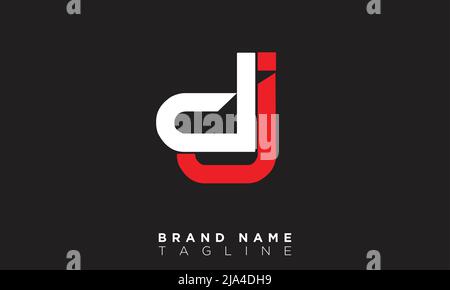 DJ Alphabet letters Initials Monogram logo JD, D and J Stock Vector