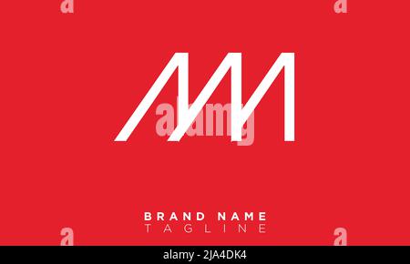 Alphabet letters Initials Monogram logo MA, AM, M and A Stock Vector