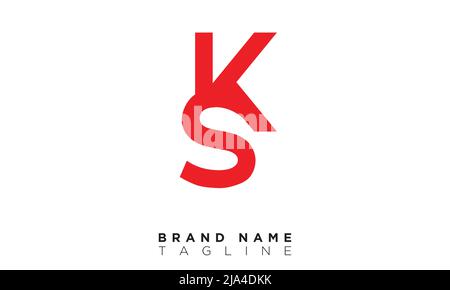 Alphabet letters Initials Monogram logo SK, KS, S and K Stock Vector
