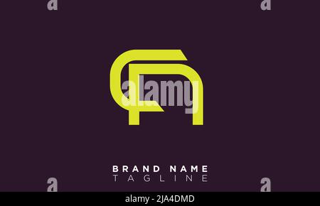 Alphabet letters Initials Monogram logo CN, NC, C and N Stock Vector
