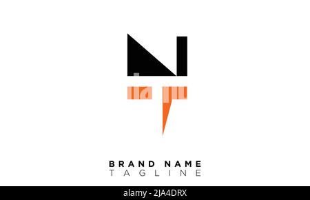 Alphabet letters Initials Monogram logo NT, TN, N and T Stock Vector