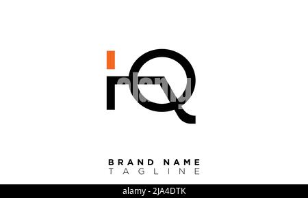 Alphabet letters Initials Monogram logo HQ, QH, H and Q Stock Vector