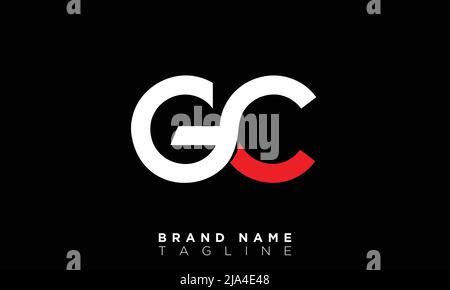 Alphabet letters Initials Monogram logo GC, CG, G and C Stock Vector