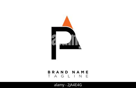 Alphabet letters Initials Monogram logo PA, AP, P and A Stock Vector