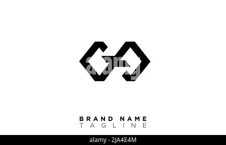 Alphabet letters Initials Monogram logo CD, DC, C and D Stock Vector