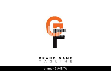Alphabet letters Initials Monogram logo GF, FG, G and F Stock Vector