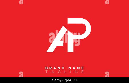 Alphabet letters Initials Monogram logo AP, PA, A and P Stock Vector