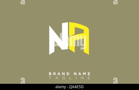 Alphabet letters Initials Monogram logo NA, AN, N and A Stock Vector
