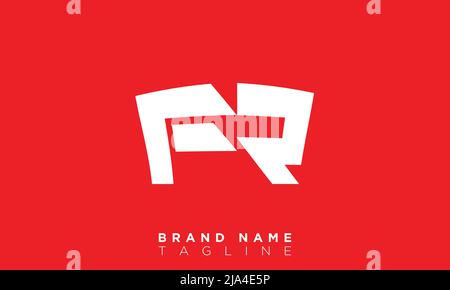 Alphabet letters Initials Monogram logo FR, RF, F and R Stock Vector