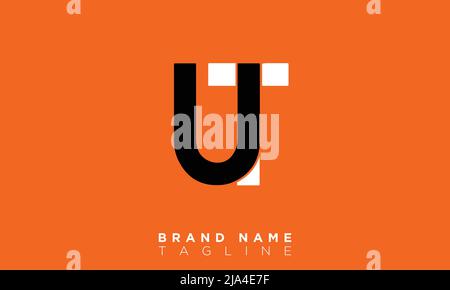 Alphabet letters Initials Monogram logo UT, TU, U and T Stock Vector