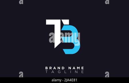 Alphabet letters Initials Monogram logo TB, BT, T and B Stock Vector