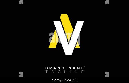 Alphabet letters Initials Monogram logo AV, VA, A and V Stock Vector