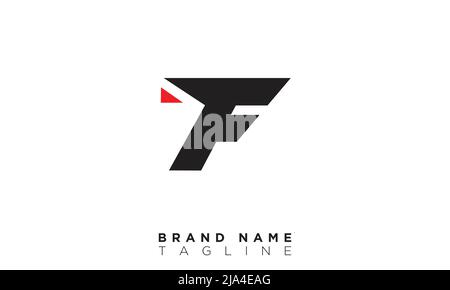 Alphabet letters Initials Monogram logo TF, FT, T and F Stock Vector