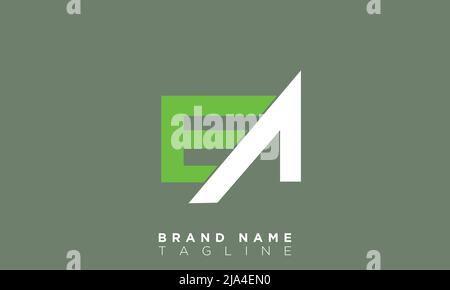 Alphabet letters Initials Monogram logo EA, AE, E and A Stock Vector